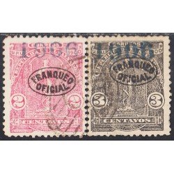 El Salvador SO 152/53 1906 Alegoría usados El Salvador SO 152/53 1906 Alegoría usados