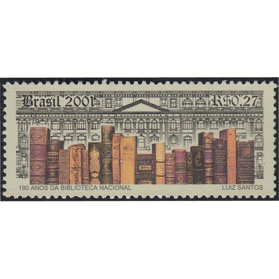 Brasil Brazil 2677 2001 190 Años de la Biblioteca Nacional MNH