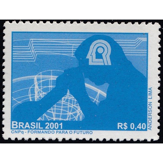 Brasil Brazil 2678 2001 50 Años del Consejo nacional para el desarrollo cientifico y tecnológico MNH