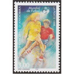 Andorra Francesa 507 1998 Mundial de fútbol MNH Andorra Francesa 507 1998 Mundial de fútbol MNH