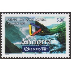 Andorra Francesa 505 1998 Paisaje de Andorra MNH Andorra Francesa 505 1998 Paisaje de Andorra MNH