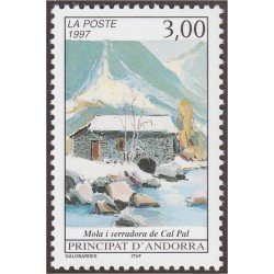 Andorra Francesa 489 1997 Molino y Aserradero MNH Andorra Francesa 489 1997 Molino y Aserradero MNH