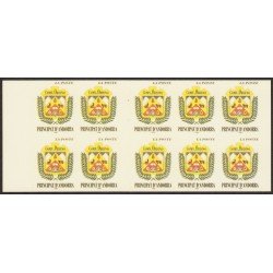 Andorra Francesa 502 1998 Escudo Común de Ordino MNH Authoadesivos Carnet Andorra Francesa 502 1998 Escudo Común de Ordino MNH Authoadesivos Carnet