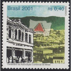 Brasil Brazil 2681 2001 100° de la Asociación comercial de minas MNH Brasil Brazil 2681 2001 100° de la Asociación comercial de minas MNH
