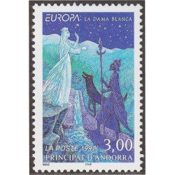 Andorra Francesa 487 1997 La dama blanca MNH Andorra Francesa 487 1997 La dama blanca MNH