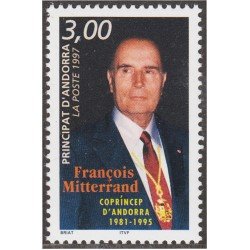 Andorra Francesa 484 1997 François Mitterrand MNH Andorra Francesa 484 1997 François Mitterrand MNH