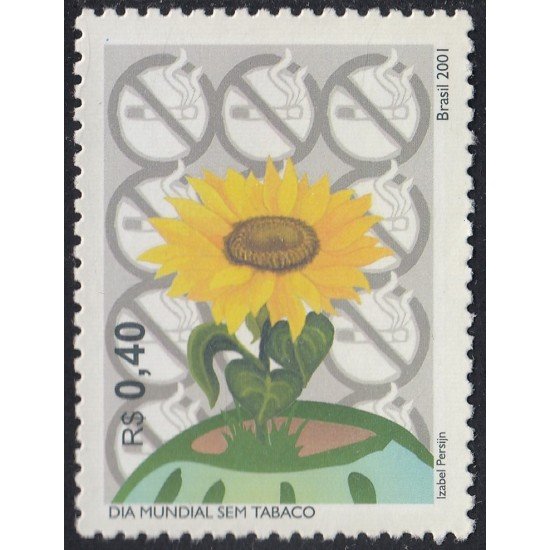 Brasil Brazil 2682 2001 Día Mundial sin Tabaco MNH
