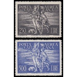 Vaticano Aéreo 16/17 1948 Toby y el Arcángel Rafael MNH Vaticano Aéreo 16/17 1948 Toby y el Arcángel Rafael MNH