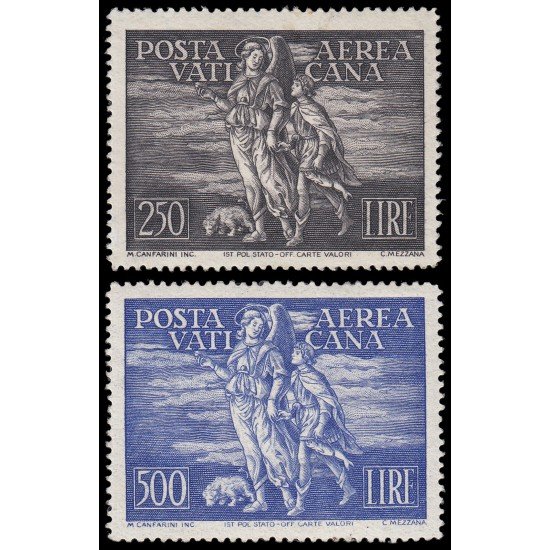 Vaticano Aéreo 16/17 1948 Toby y el Arcángel Rafael MNH