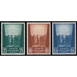 Vaticano 95/97 1942 Por los prisioneros de guerra MH Vaticano 95/97 1942 Por los prisioneros de guerra MH