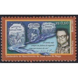 Brasil Brazil 2684 2001 100° del nacimiento del escritor Jose Lins de Rego MNH Brasil Brazil 2684 2001 100° del nacimiento del escritor Jose Lins de Rego MNH