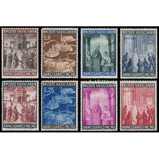 Vaticano 150/57 1950 Año Santo MNH Vaticano 150/57 1950 Año Santo MNH