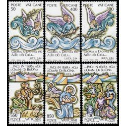 Vaticano 843/48 1988 Navidad Chistmas MNH Vaticano 843/48 1988 Navidad Chistmas MNH