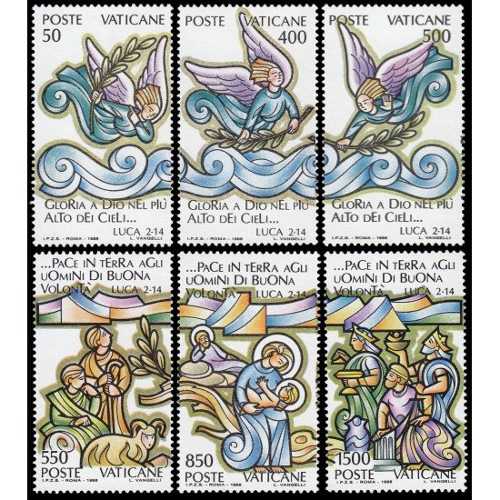 Vaticano 843/48 1988 Navidad Chistmas MNH
