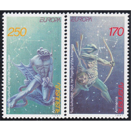 Armenia 279/80 1997 Europa Cuentos y Leyendas MNH Armenia 279/80 1997 Europa Cuentos y Leyendas MNH