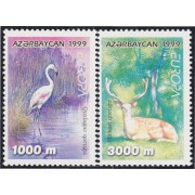 Azerbaijan 384/85 1999 Europa Reservas y Parques Naturales MNH