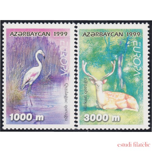 Azerbaijan 384/85 1999 Europa Reservas y Parques Naturales MNH