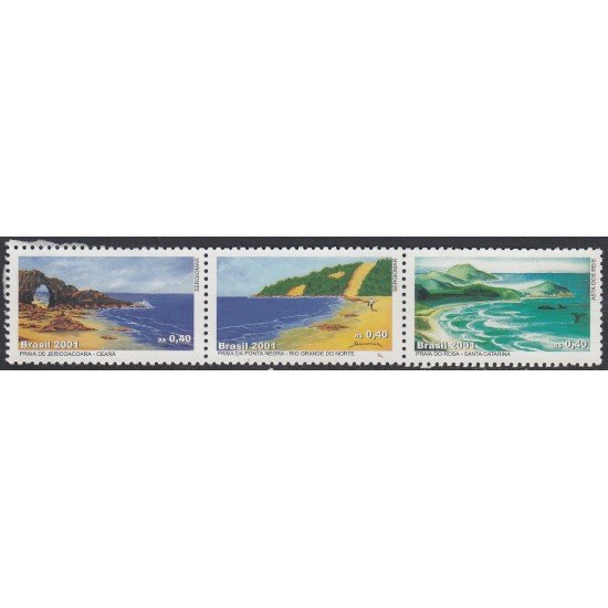 Brasil Brazil 2689/91 2001 Playas beach MNH