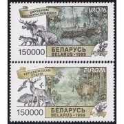 Bielorrusia 287/88 1999 Europa Reservas y Parques Naturales MNH