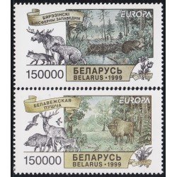 Bielorrusia 287/88 1999 Europa Reservas y Parques Naturales MNH