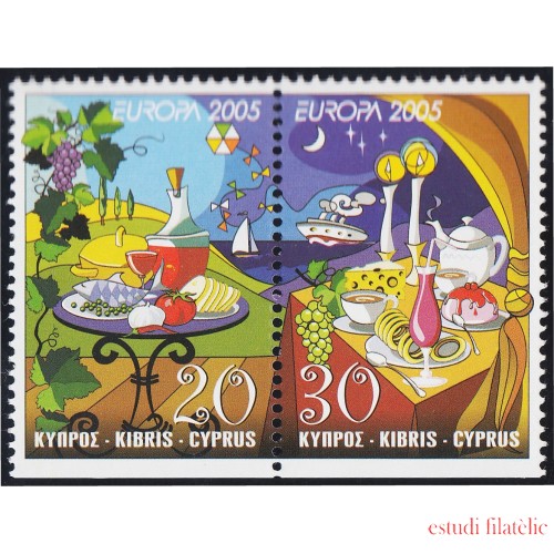 Chipre 1064/65 2005 Europa La Gastronomía MNH