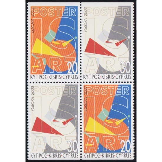Chipre 1021/22 2003 Europa Arte del cartel MNH