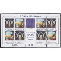 Moldavia 83/84 1993 Minihojita Europa Arte Contemporáneo MNH Moldavia 83/84 1993 Minihojita Europa Arte Contemporáneo MNH
