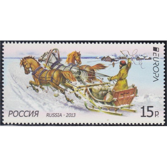 Rusia 7389 2013 Europa Vehículos Postales MNH Rusia 7389 2013 Europa Vehículos Postales MNH