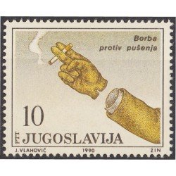 Yugoslavia 2276 1990 Lucha contra el tabaquismo MNH Yugoslavia 2276 1990 Lucha contra el tabaquismo MNH