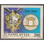 Yugoslavia 2185 1988 50 Años de la Universidad Eslovena de Artes y Ciencias MNH