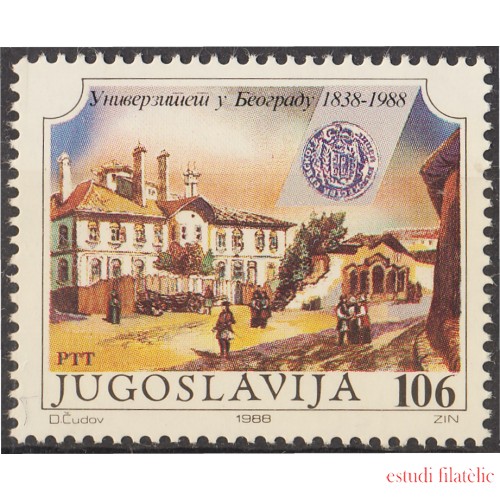 Yugoslavia 2162 1988 150 Años de la Universidad de Belgrado MNH