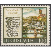 Yugoslavia 2138 1988 700 aniversario del Código Vinodol MNH