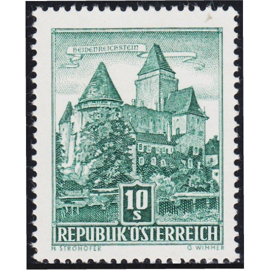Österreich Austria 874A 1957/65 Castillo de Heidenreichstein MNH Österreich Austria 874A 1957/65 Castillo de Heidenreichstein MNH