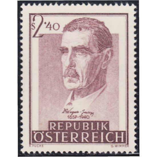 Österreich Austria 865 1957 Psiquiatra Julius Wagner Jauregg MNH Österreich Austria 865 1957 Psiquiatra Julius Wagner Jauregg MNH