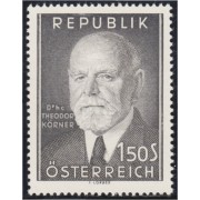 Austria Österreich 864 1957 Presidente Theodor Körner MNH
