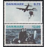 Dinamarca Denmark 1105/06  1995 50 Años de la victoria y fin de la 2ª guerra mun
