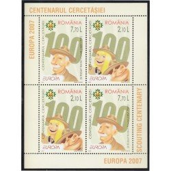 Rumanía Romania HB 330 2007 Europa Centenario del Scoutismo MNH Rumanía Romania HB 330 2007 Europa Centenario del Scoutismo MNH
