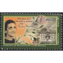 Brasil Brazil 2719 2001 100° del nacimiento de la escritora Cecilia Meireles MNH Brasil Brazil 2719 2001 100° del nacimiento de la escritora Cecilia Meireles MNH
