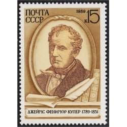 Rusia 5659 1989 Bicentenario del nacimiento de James Fenimore Cooper MNH Rusia 5659 1989 Bicentenario del nacimiento de James Fenimore Cooper MNH