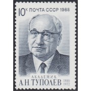 Rusia 5557 1988 100 Años del nacimiento de A. N. Tupolev MNH