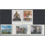 Rusia 5449/53 1987 Obras de pintores soviéticos. MNH