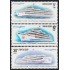 Rusia 5406/07 1987 Embarcaciones fluviales para el transporte de pasajeros MNH