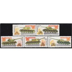 Rusia 5066/70 1984 Armas de la victoria Tanques de guerra MNH Rusia 5066/70 1984 Armas de la victoria Tanques de guerra MNH