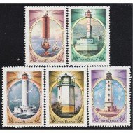 Rusia 4966/70 1982 Faros costeros MNH