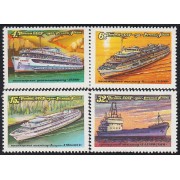 Rusia 4823/26 1981 Barcos fluviales MNH