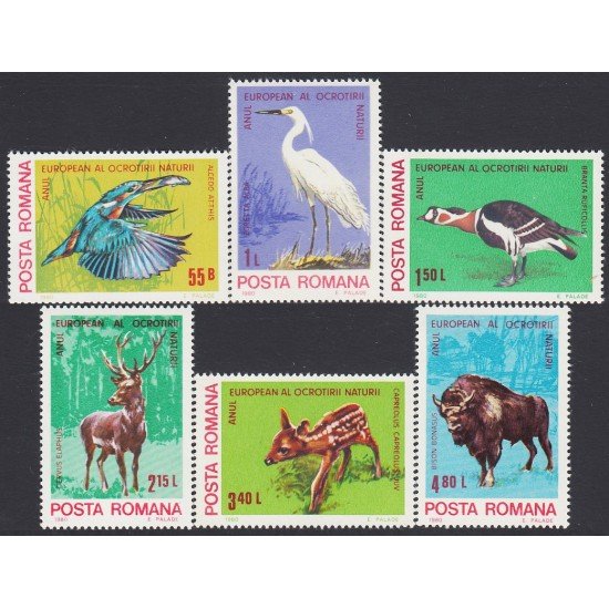 Rumanía Romania 3271/76 1980 Año europeo de la protección de la naturaleza MNH Rumanía Romania 3271/76 1980 Año europeo de la protección de la naturaleza MNH