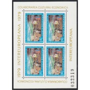 Rumanía  Romania 3148 1979 Minihojita Colaboración económica y cultural Europea MNH