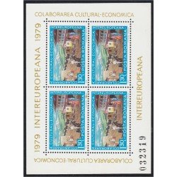 Rumanía Romania 3148 1979 Minihojita Colaboración económica y cultural Europea MNH Rumanía Romania 3148 1979 Minihojita Colaboración económica y cultural Europea MNH