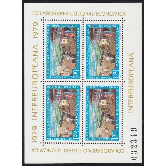 Rumanía Romania 3148 1979 Minihojita Colaboración económica y cultural Europea MNH Rumanía Romania 3148 1979 Minihojita Colaboración económica y cultural Europea MNH