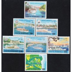 Rumanía Romania 3078/84 1977 Navegación europea en el Danubio MNH Rumanía Romania 3078/84 1977 Navegación europea en el Danubio MNH